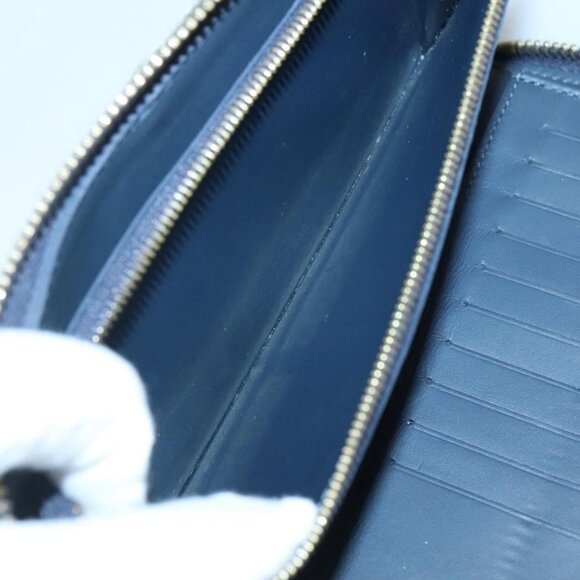 LOUIS VUITTON x NIGO LV Squared Zippy Wallet Blue M81107 LV Auth 139994 - Picture 11 of 16